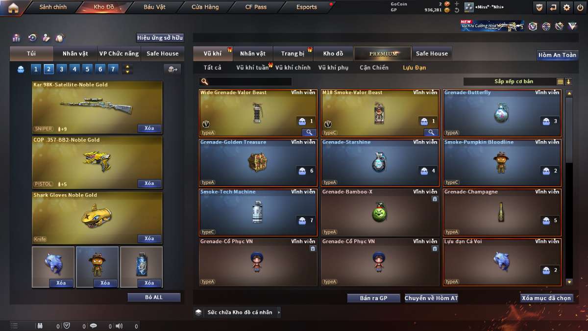 shop acc cf uy tin gia re